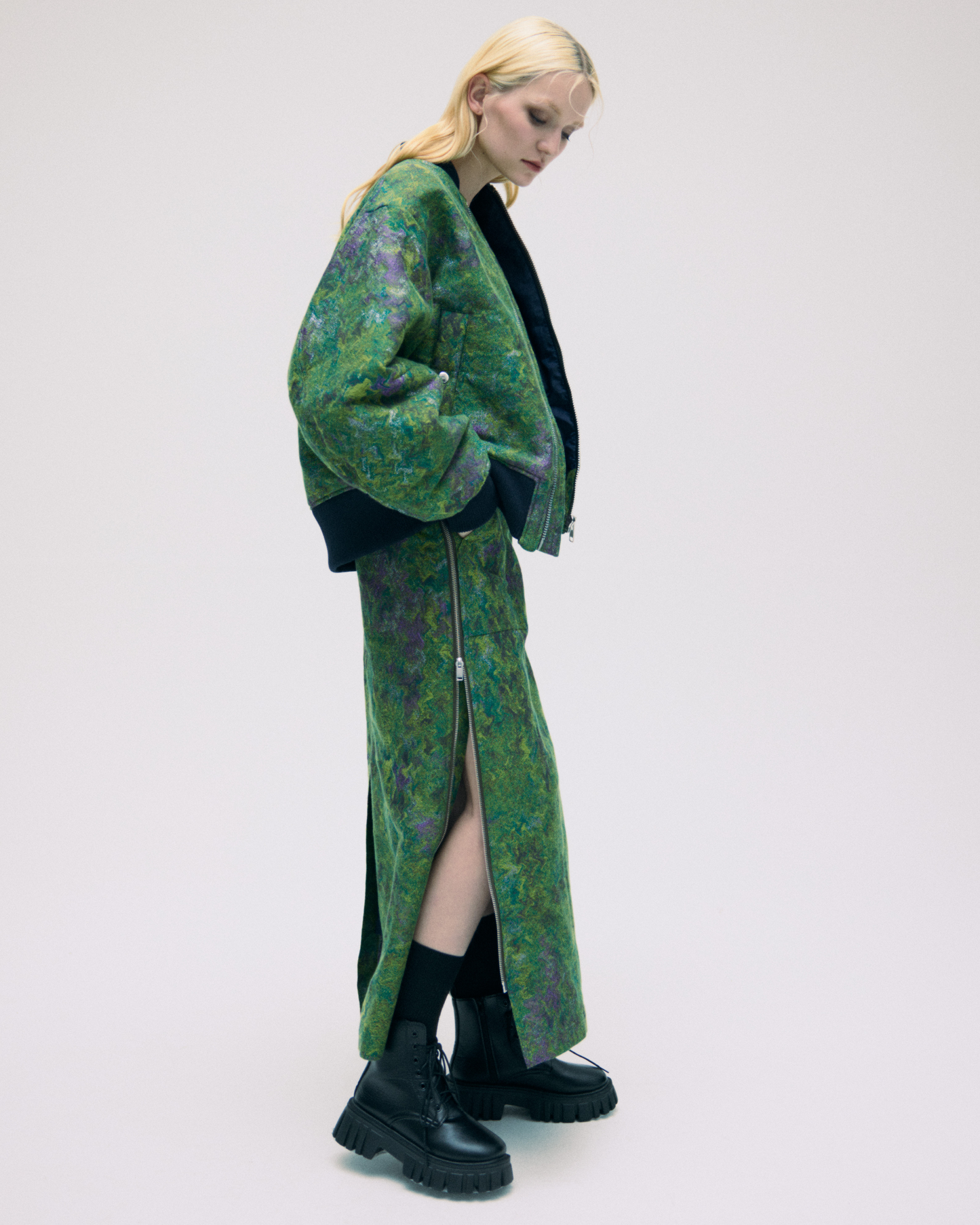 【予約商品】 JACQUARD ZIP BLOUSON