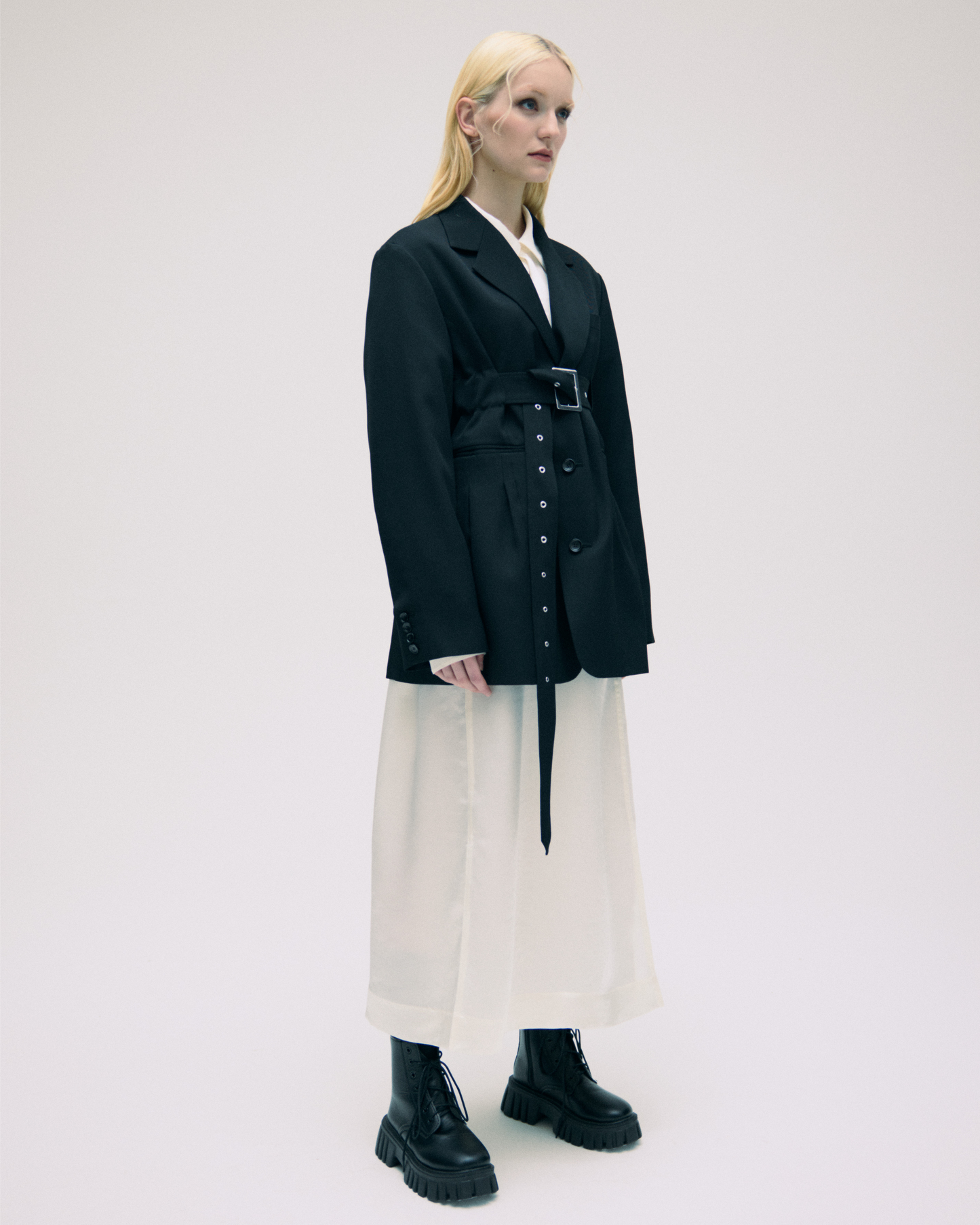 【予約商品】 3BUTTON BELTED JACKET