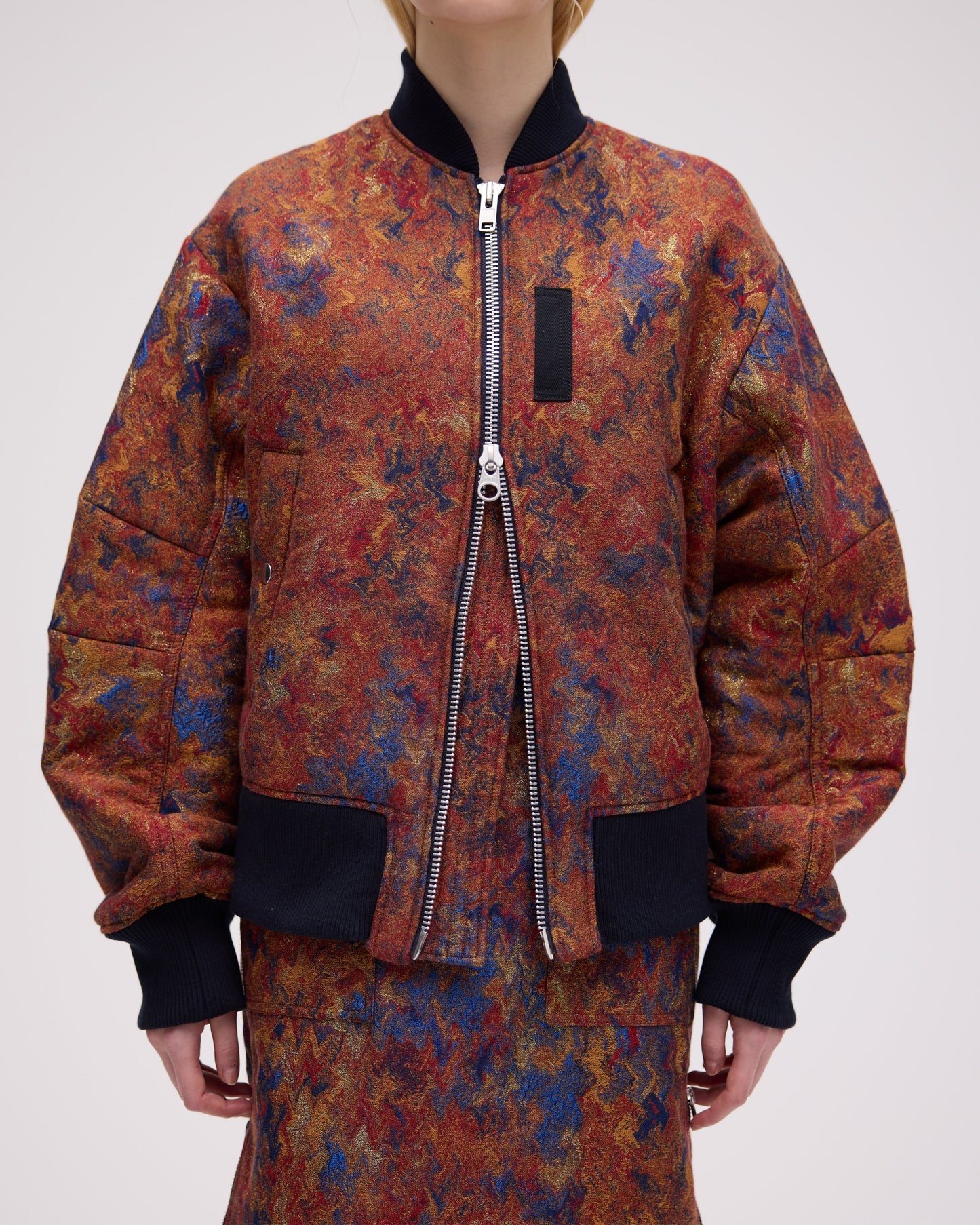 【予約商品】 JACQUARD ZIP BLOUSON