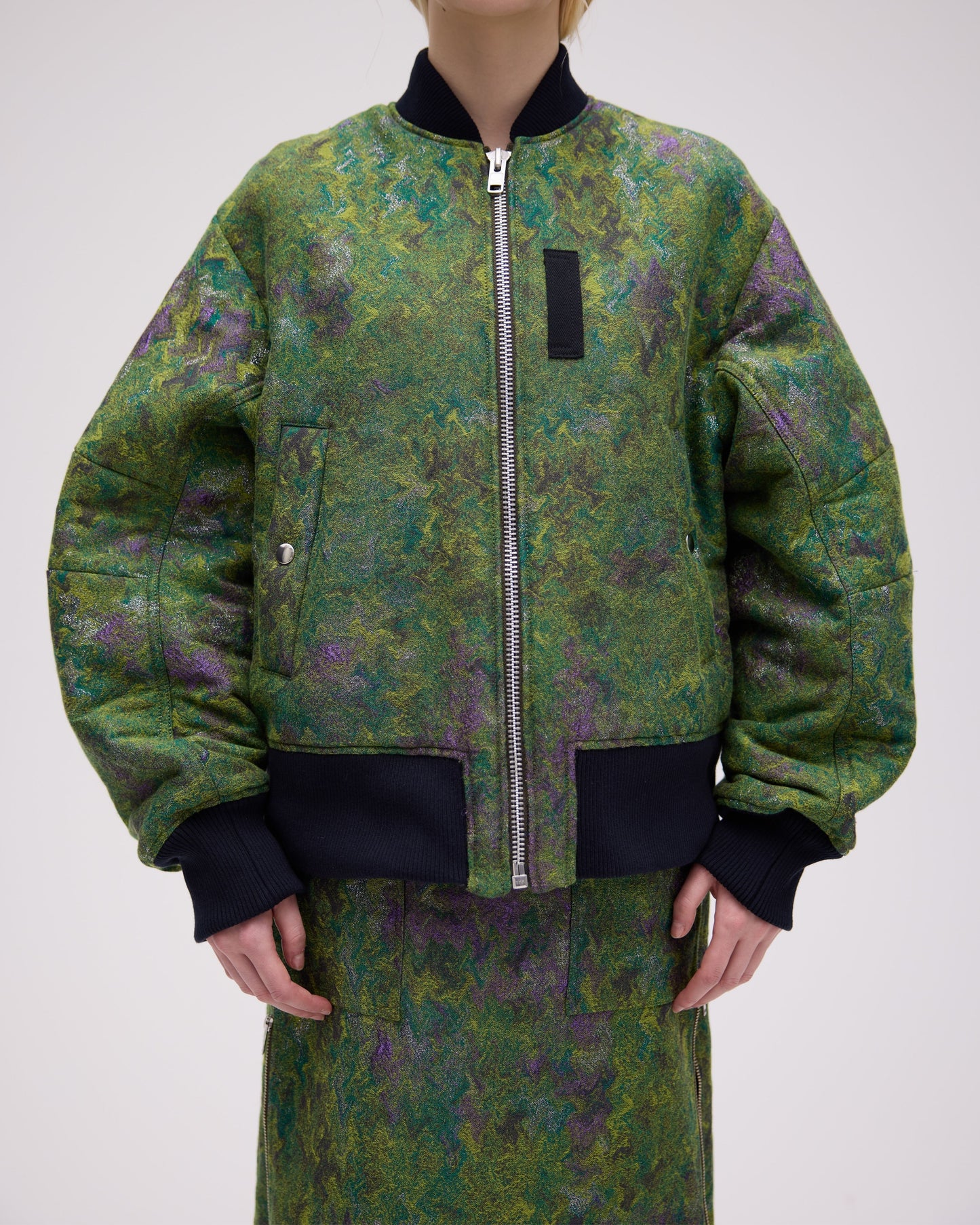 【予約商品】 JACQUARD ZIP BLOUSON