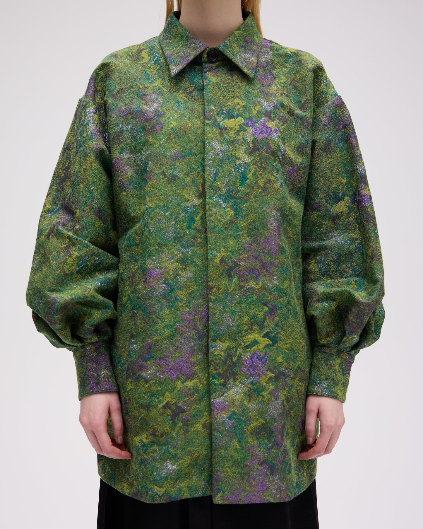 JACQUARD SHIRT BLOUSON