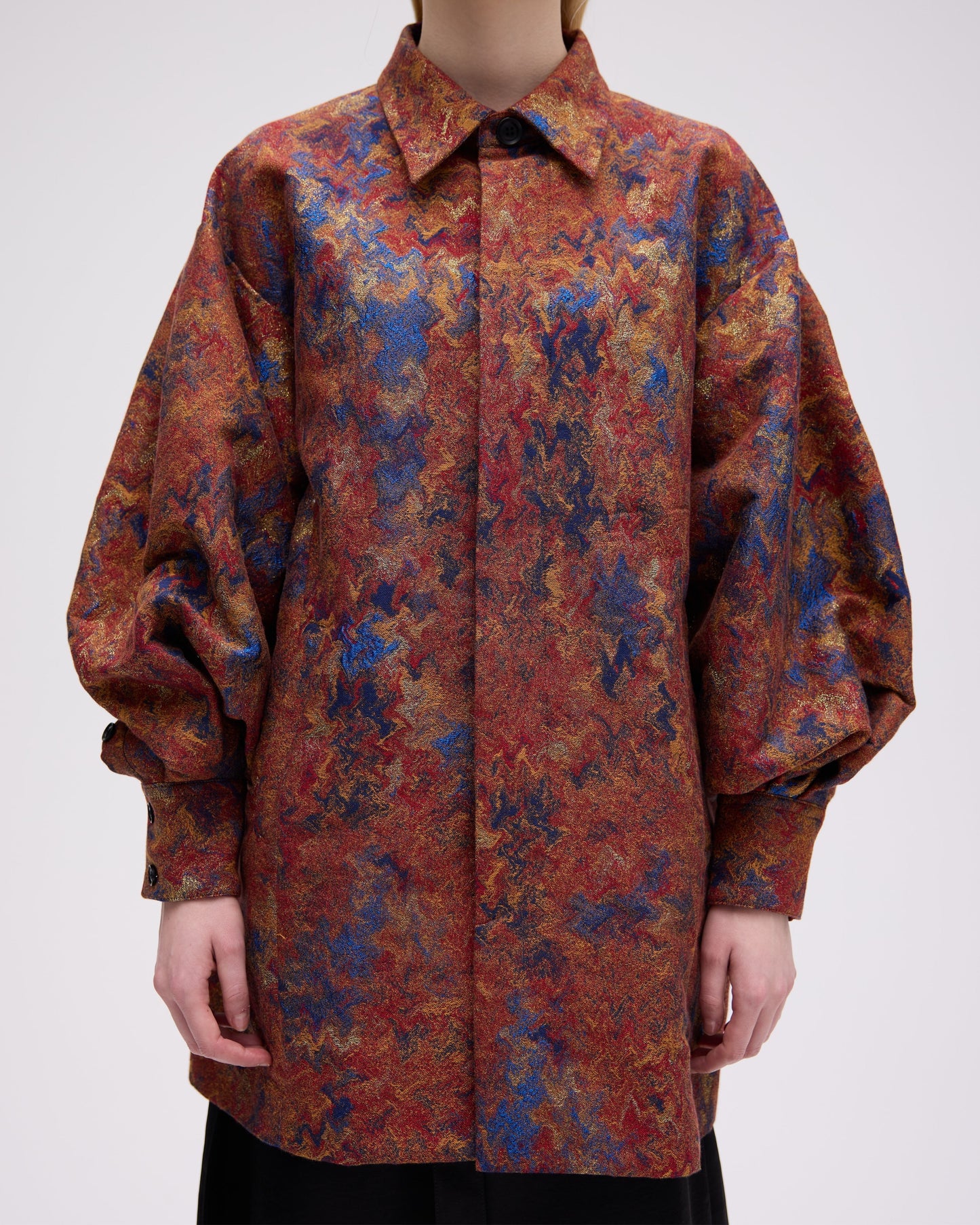 JACQUARD SHIRT BLOUSON